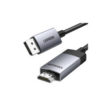 Кабель мультимедийный DisplayPort M to HDMI M 3.0m V1.2 4K60Hz 2K144Hz 1080P240Hz black Ugreen (25491)