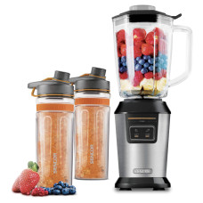 Sencor Blender stationary, 800W, 2 bottles, bowl-900ml, grey