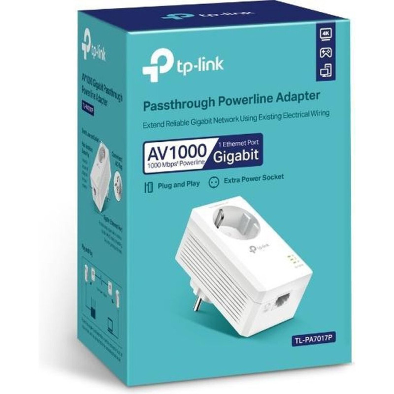 TP-Link Powerline adapter TL-PA7017P AV1000, 1xGE