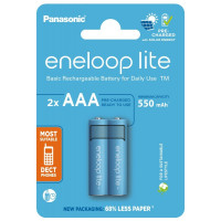 Panasonic Eneloop Lite AAA 550 2BP mAh NI-MH (BK-4LCCE/2CP)
