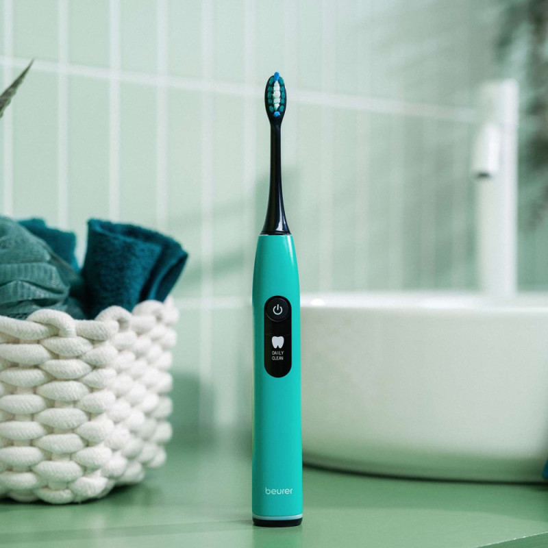 Beurer Щітка зубна електр. Beurer, Ocean Breeze GP, 80т. колив/хв, насадок-2, 5 режимів , бірюза (SC_50_OCEAN_BREEZE_GP)