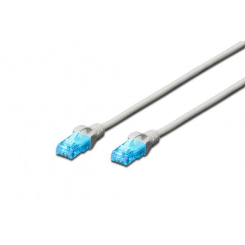2E Патч-корд 2E CAT 5e, UTP, 20м, 26AWG, RJ45, 7/0.16, Cu, LSZH, сірий (2E-PC5ECU-20LSZH-GRY)