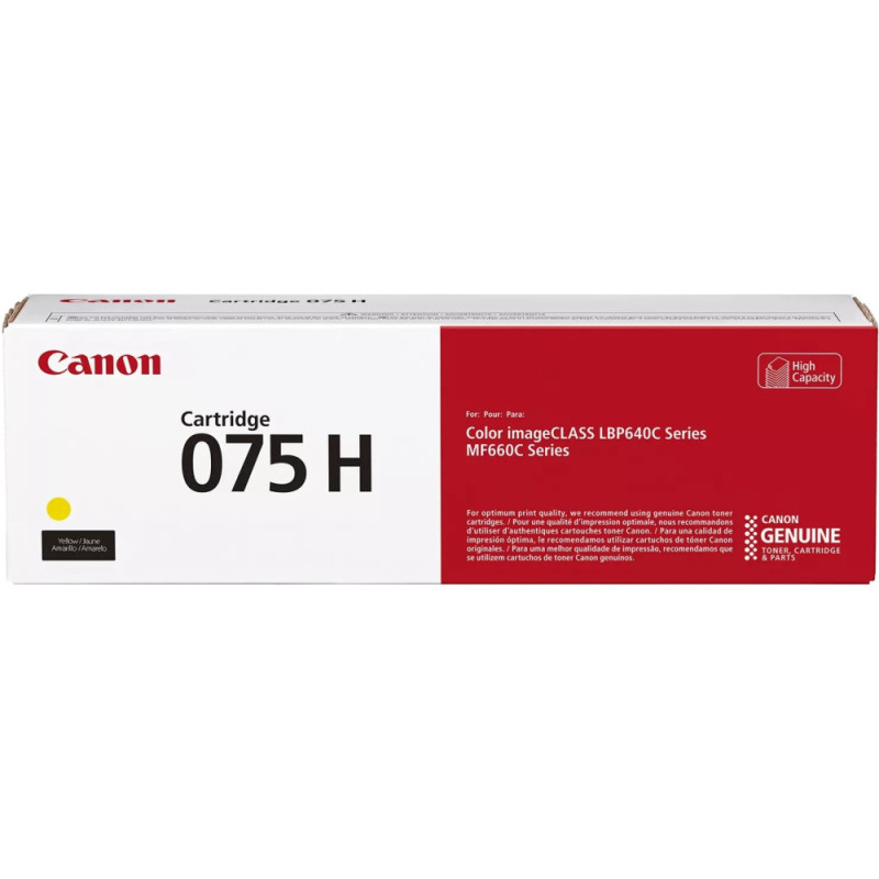 Canon Картридж Canon 075H MF664Cdw/MF667Cdw/LBP646Cdw/LBP647Cdw Yellow (2500 стор.) (6366C002)