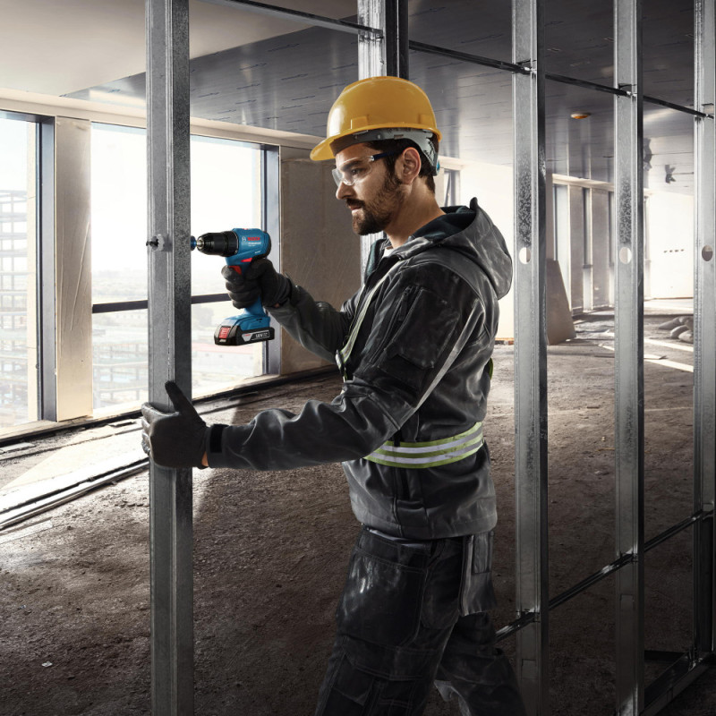 Bosch Cordless Drill Screwdriver GSR 185-LI, 18V 2х2.0 Ah, 50Nm, 20+1, 500/1900rpm, 0.9kg (0.601.9K3.000)
