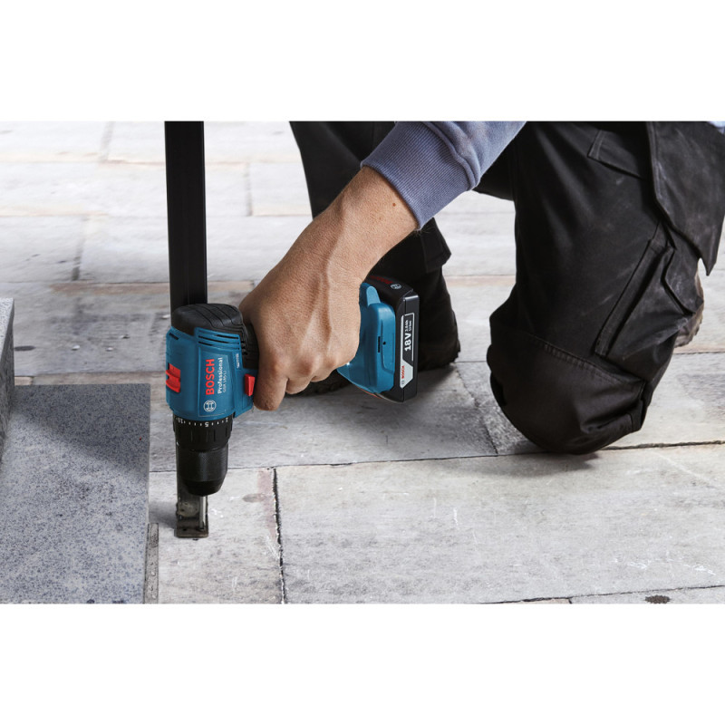 Bosch Cordless Drill Screwdriver GSR 185-LI, 18V 2х2.0 Ah, 50Nm, 20+1, 500/1900rpm, 0.9kg (0.601.9K3.000)