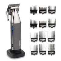 BaByliss Машинка для стриження, мережа+акум., вібраційний мотор, насадок-10, кейс, чохол, гребінець у компл., сталь, сірий (E996E)