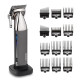 BaByliss Hair clipper, network+battery, vibration motor, nozzles-10, steel, case, cover, comb included., grey (E996E)
