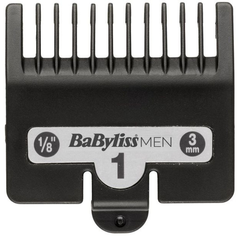 BaByliss Hair clipper, network+battery, vibration motor, nozzles-10, steel, case, cover, comb included., grey (E996E)