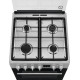 Electrolux Плита комбинированная, 58л, 60x60см, дисплей, конвекция, чугун, пар, нерж (LKK660220X)