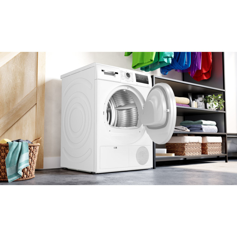 Bosch Сушильная машина тепловой насос, 8кг, A++, 60см, дисплей, белый (WTH83253BY)