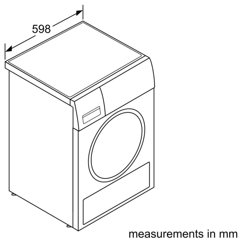 Bosch Сушильная машина тепловой насос, 8кг, A++, 60см, дисплей, белый (WTH83253BY)