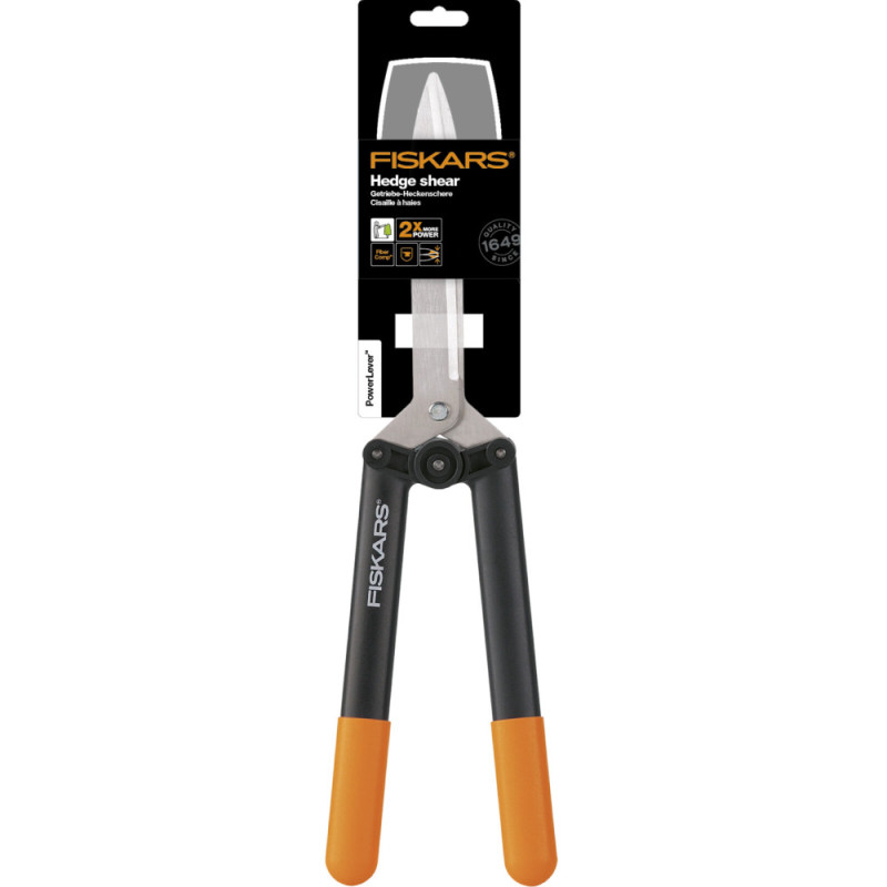 Fiskars Ножницы для живой изгороди PowerLever HS52, 58,8 см, 610г (1001564)