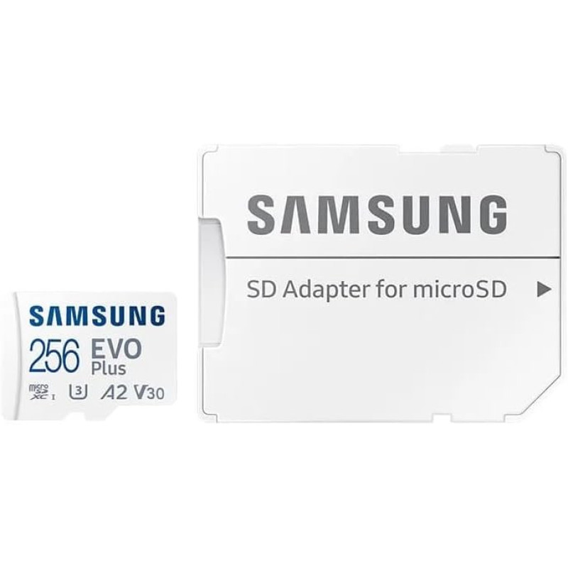 Samsung Samsung microSD 256GB C10 UHS-I R130MB/s Evo Plus + SD (MB-MC256SA/EU)