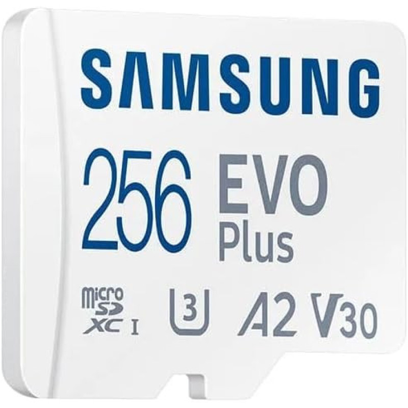Samsung Samsung microSD 256GB C10 UHS-I R130MB/s Evo Plus + SD (MB-MC256SA/EU)