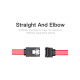 Кабель для передачи данных SATA 3.0 7pin F/F 0.5m L Red Vention (KDDRD)