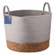 ARDESTO Basket Minimalism 35x35x27cm, paper twine, cottail grass, grey (ARHC2508RG) ARDESTO Basket Minimalism 35x35x27cm, paper twine, cottail grass, grey (ARHC2508RG)