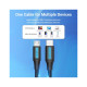 Дата кабель USB-C to Micro 5P 1.0m 2A black Vention (COVBF)