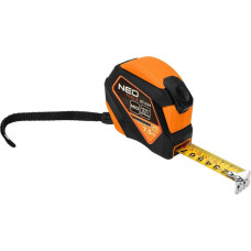 Neo Tools tape measure, 7.5m x 25mm, with winding lock, magnet (67-234)