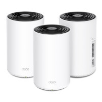 TP-Link Система WiFi-Mesh Deco PX10 AX1500, 3xGE LAN/WAN, 3 мод, Powerline AV1000 (DECO-PX10-3-PACK)