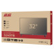2E Телевізор 32" 2E LED HD 60Hz Smart Android Black (2E-32A07B)