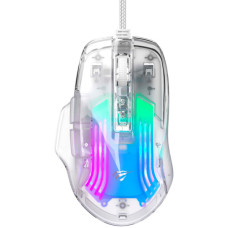 Мышка Havit HV-MS1011SE USB Transparent White (6950676293678)