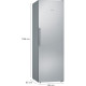 Siemens Морозильна камера Siemens, 186x60x65, 242л, 1дв., E, NF, нержавіюча сталь (GS36NFIEV)