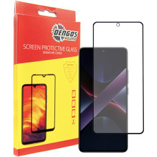 Стекло защитное Dengos Full Glue Poco X7 Pro (black) (TGFG-393)