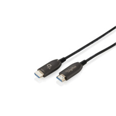Кабель мультимедийный HDMI M to HDMI M 40.0m V2.1 8K60Hz AOC 48Gbps black Digitus (AK-330126-400-S)