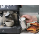 Electrolux coffee maker carob, 3l, ground+bean, hand capuchino maker, coffee pot warmer, cup warmer, black (E8EC1-8BP)