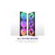 Кулер для корпуса NZXT F420 RGB Core Fan (Single Frame) - Black (RF-U42HF-B1)