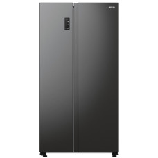 Gorenje Холодильник SBS 179х67х92см, 2 двері, 356(191)л, А++, NF+, Інв., Зона св-ті, Зовн. Диспл, чорний (NRR9185EABXL)