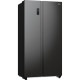 Gorenje Холодильник SBS 179х67х92см, 2 дв., 356(191)л, А++, NF+, Инв. , Зона св-ти, Внешн.диспл, черный (NRR9185EABXL)
