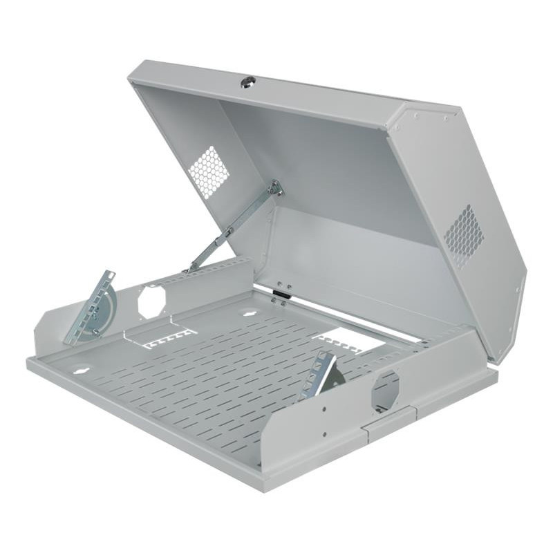MIRSAN Шкаф SLIM 19"[3+5U 537x475, RAL 7035] (MR.SLM.02)