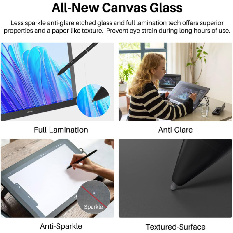 Huion Graphical display 19  Kamvas Pro 19,4K USB-Cх2, 3.5 mini-jack, dark grey (GT1902)