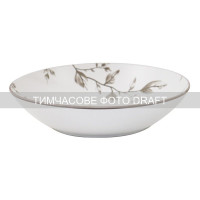 ARDESTO Тарілка супова Asti, 790мл, 20.2см, кераміка, біло-бежевий (AR1420AB)