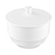 ARDESTO Sugar bowl Ancona, 10х9.2cm, 220ml, porcelain, white (AR3561)