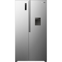 Gorenje Холодильник SBS Gorenje, 179х62х91см, 2 двері, 344(197)л, А+, NF+, Інв., Зона св-ті, диспенсер, Зовн. Диспл, нерж (NRS917E41XWD)