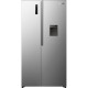 Gorenje Холодильник SBS Gorenje, 179х62х91см, 2 двері, 344(197)л, А+, NF+, Інв., Зона св-ті, диспенсер, Зовн. Диспл, нерж (NRS917E41XWD)