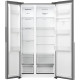 Gorenje Холодильник SBS Gorenje, 179х62х91см, 2 двері, 344(197)л, А+, NF+, Інв., Зона св-ті, диспенсер, Зовн. Диспл, нерж (NRS917E41XWD)