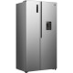 Gorenje Холодильник SBS Gorenje, 179х62х91см, 2 двері, 344(197)л, А+, NF+, Інв., Зона св-ті, диспенсер, Зовн. Диспл, нерж (NRS917E41XWD)