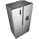 Gorenje Холодильник SBS Gorenje, 179х62х91см, 2 двері, 344(197)л, А+, NF+, Інв., Зона св-ті, диспенсер, Зовн. Диспл, нерж (NRS917E41XWD)