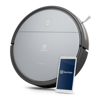 Electrolux Робот-пылесос, h=7.8см, конт пыль -0.4л, автон. раб. до 120мин, Wi-Fi, серый (ER61UD1UG)