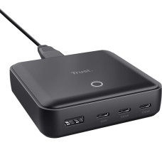 Trust Зарядний пристрій мережевий Maxo 100Вт, 3xUSB-C/USB-A ,PD, чорний (25242_TRUST)