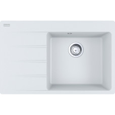 Franke Kitchen sink Centro, fragranite, rectang., with drainboard on the left, 780х500х200mm, bowl - 1, mortise, CNG 611-78 TL, white (114.0630.465)