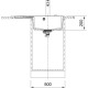 Franke Мойка кухонная Centro, фрагранит, прямоуг., с крылом слева, 780х500х200мм, чаша- 1, врезная, CNG 611-78 TL, белый (114.0630.465)