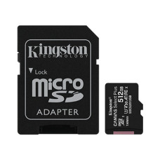 Kingston Карта памяти microSD 512GB C10 UHS-I U3 A1 R100/W85MB/s + SD (SDCS2/512GB)