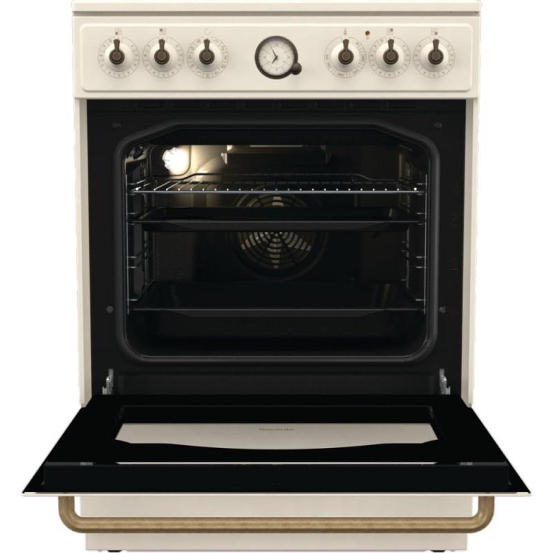 Gorenje Плита электрическая стеклокерамическая, 70л, 60x60см, бежевый (GECS6B70CLI)