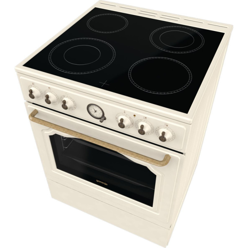 Gorenje Плита электрическая стеклокерамическая, 70л, 60x60см, бежевый (GECS6B70CLI)