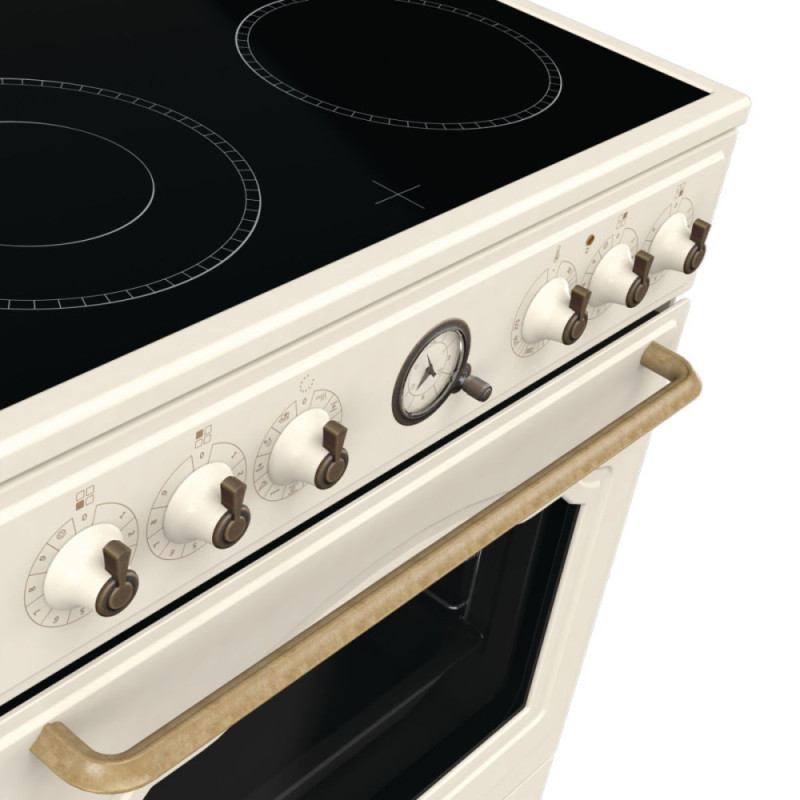 Gorenje Плита электрическая стеклокерамическая, 70л, 60x60см, бежевый (GECS6B70CLI)