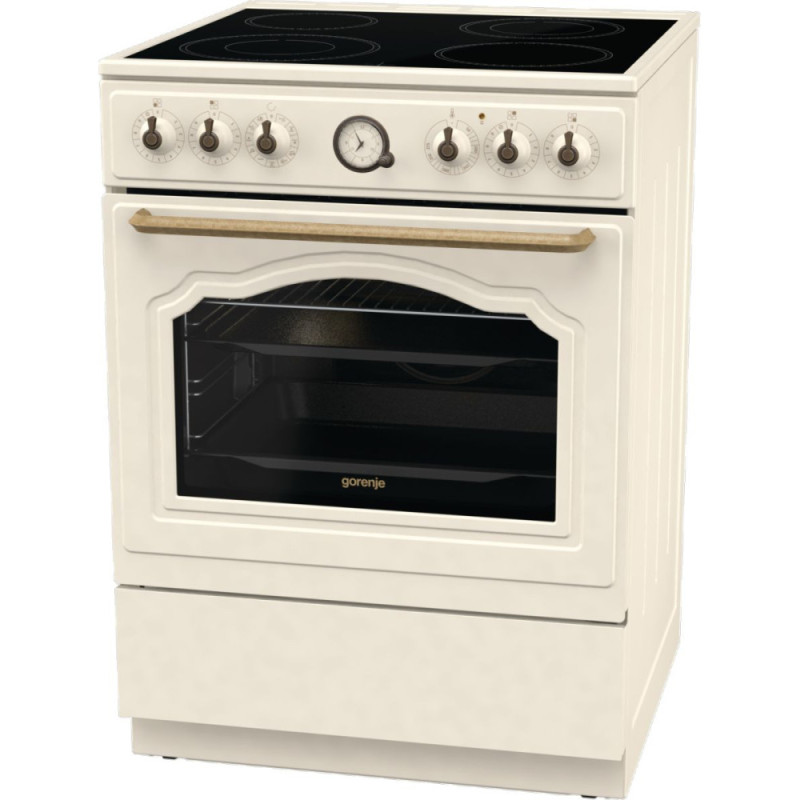 Gorenje Плита электрическая стеклокерамическая, 70л, 60x60см, бежевый (GECS6B70CLI)